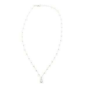 LUCIA MARA Silver Made In Italy Sterling Silver Miraculous Medal Necklace